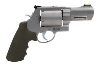 .460 Smith & Wesson Magnum revolver, silver stainless finish.